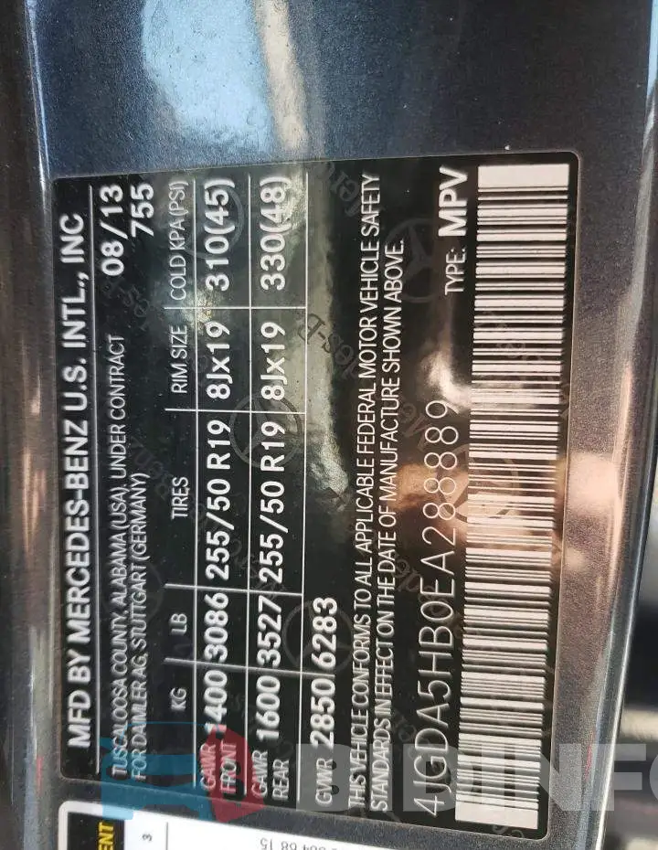 4JGDA5HB0EA288889 Photo# 12