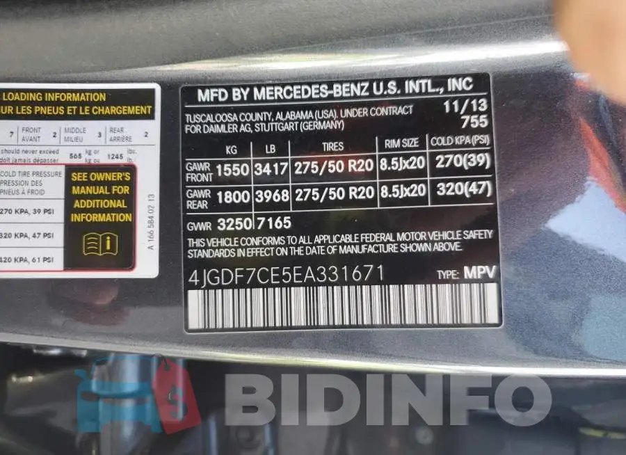 4JGDF7CE5EA331671 Photo# 13