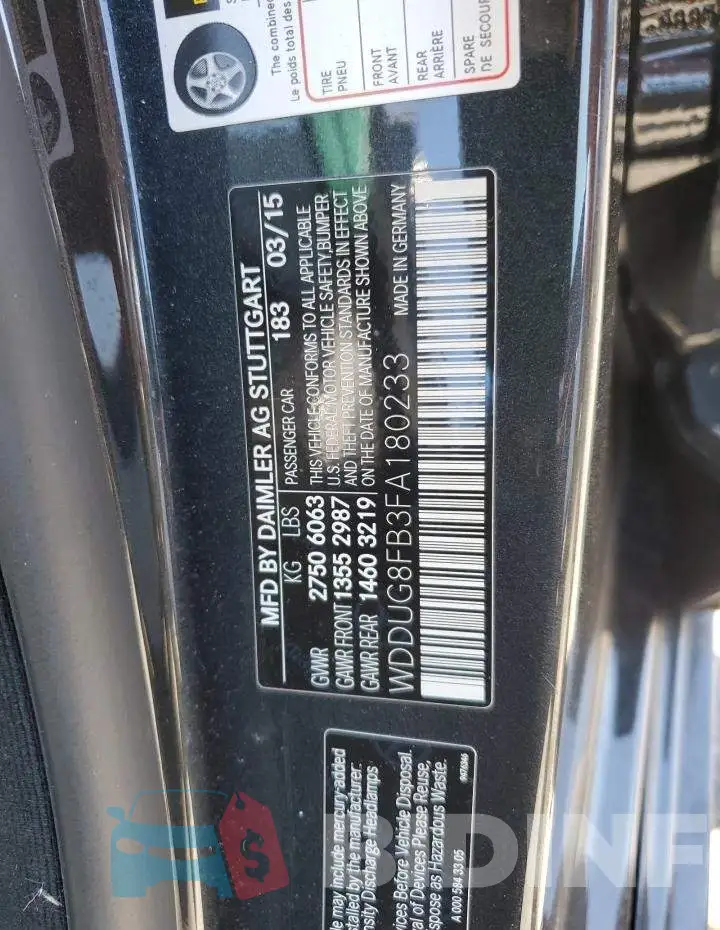 WDDUG8FB3FA180233 Photo# 12