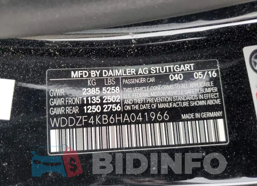 WDDZF4KB6HA041966 Photo# 13