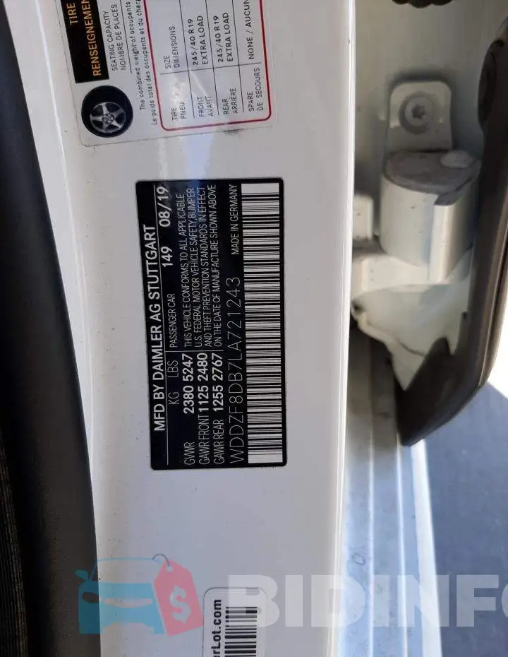 WDDZF8DB7LA721243 Photo# 12