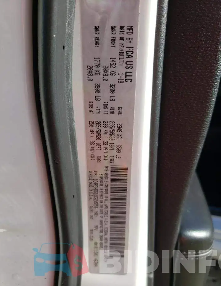 1C4RDHDG1KC650250 Photo# 14