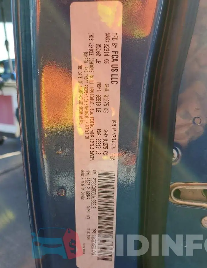 2C3CDXBG5LH133216 Photo# 13