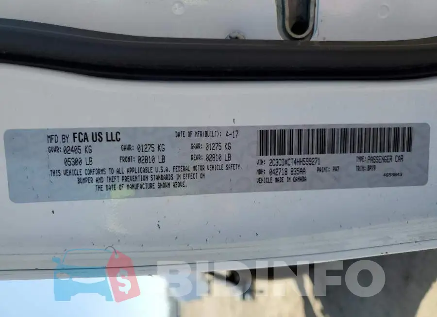 2C3CDXCT4HH599271 Photo# 13