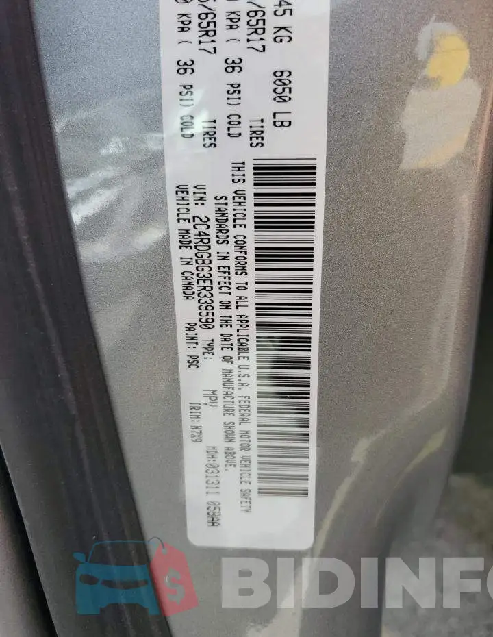 2C4RDGBG3ER339590 Photo# 13