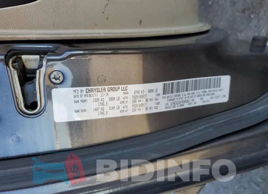 2C4RDGCGXFR598304 Photo# 13