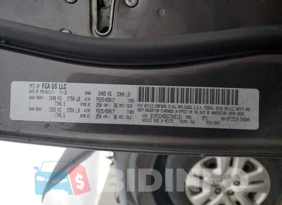 3C4PDCAB5GT245121 Photo# 14