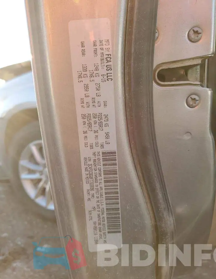 3C4PDCBG8FT722696 Photo# 13