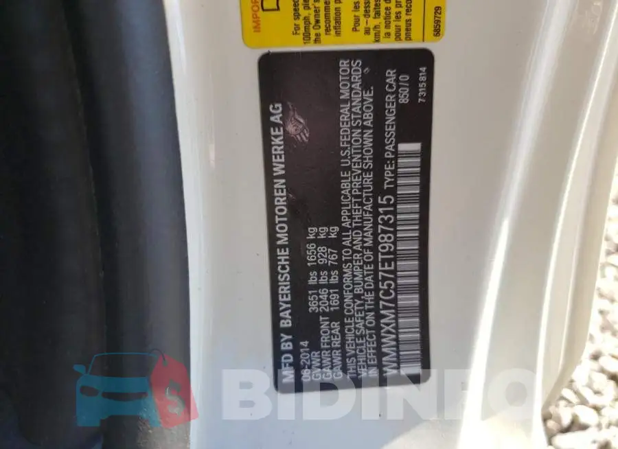 WMWXM7C57ET987315 Photo# 12