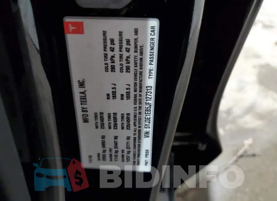 5YJ3E1EB5JF127313 Photo# 12