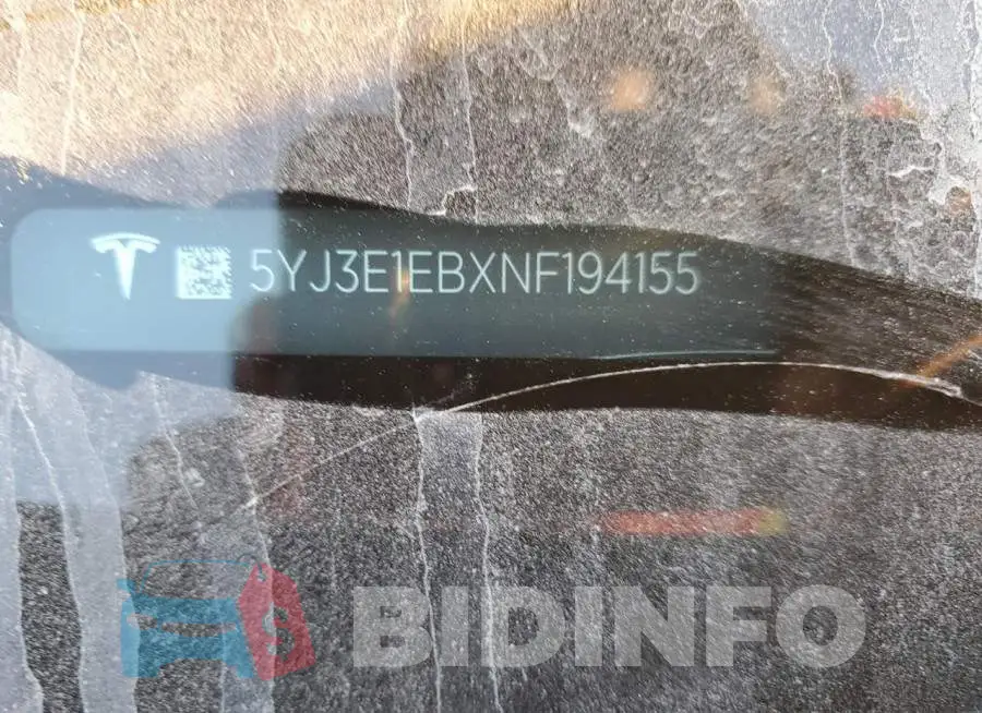 5YJ3E1EBXNF194155 Photo# 12