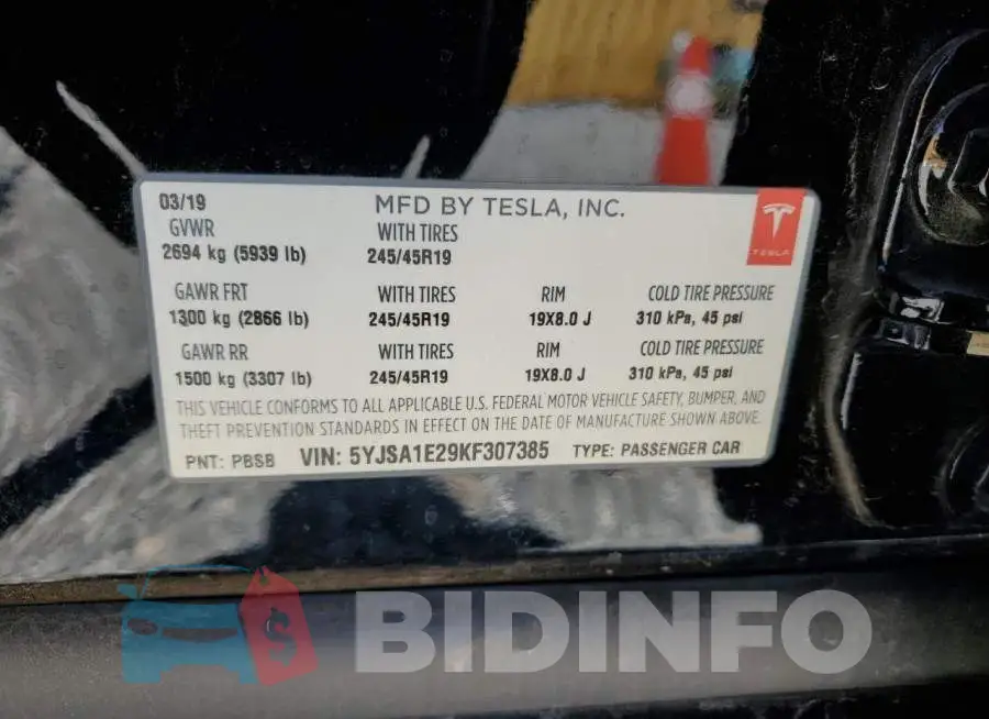 5YJSA1E29KF307385 Photo# 13
