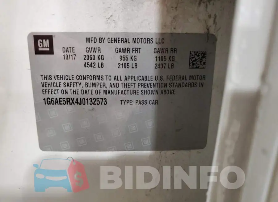 1G6AE5RX4J0132573 Photo# 12
