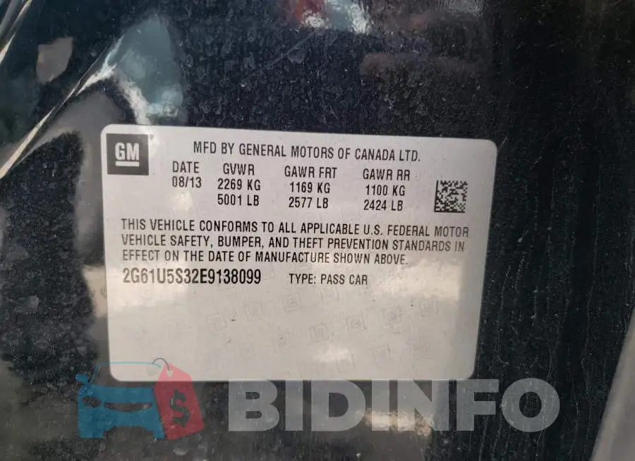 2G61U5S32E9138099 Photo# 12