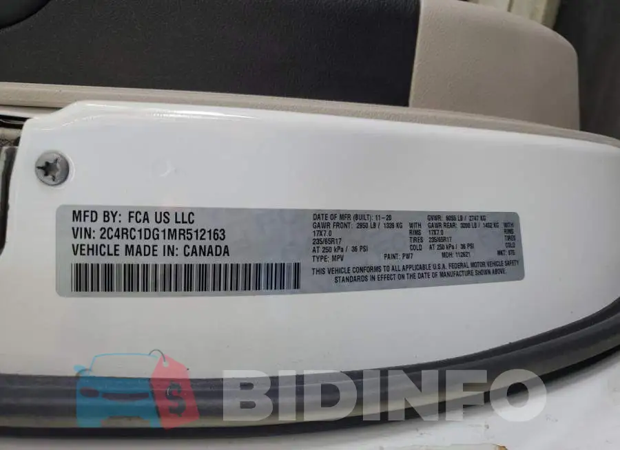 2C4RC1DG1MR512163 Photo# 13