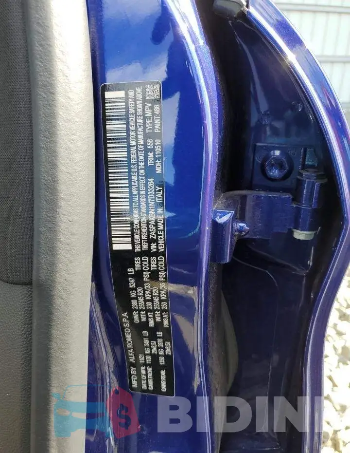 ZASPAKBN1N7D33264 Photo# 13