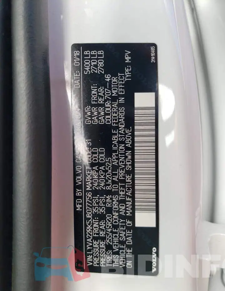 LYVA22RK5JB077756 Photo# 13