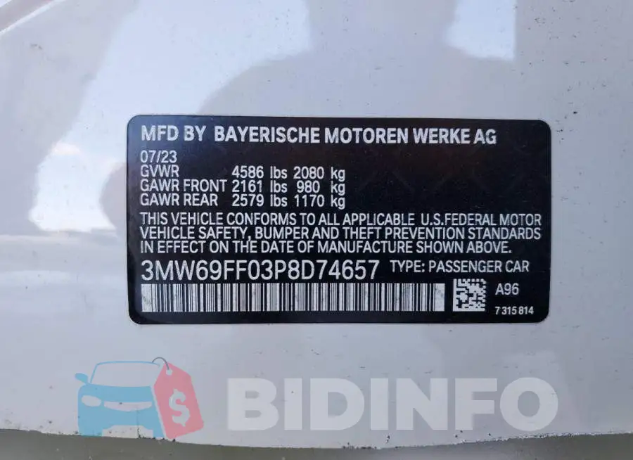 3MW69FF03P8D74657 Photo# 13