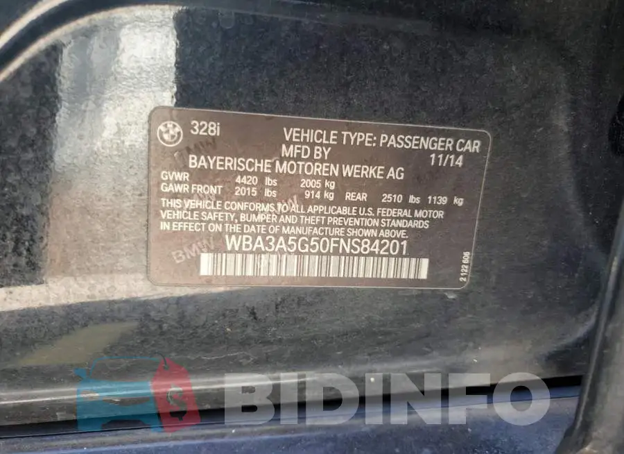 WBA3A5G50FNS84201 Photo# 12