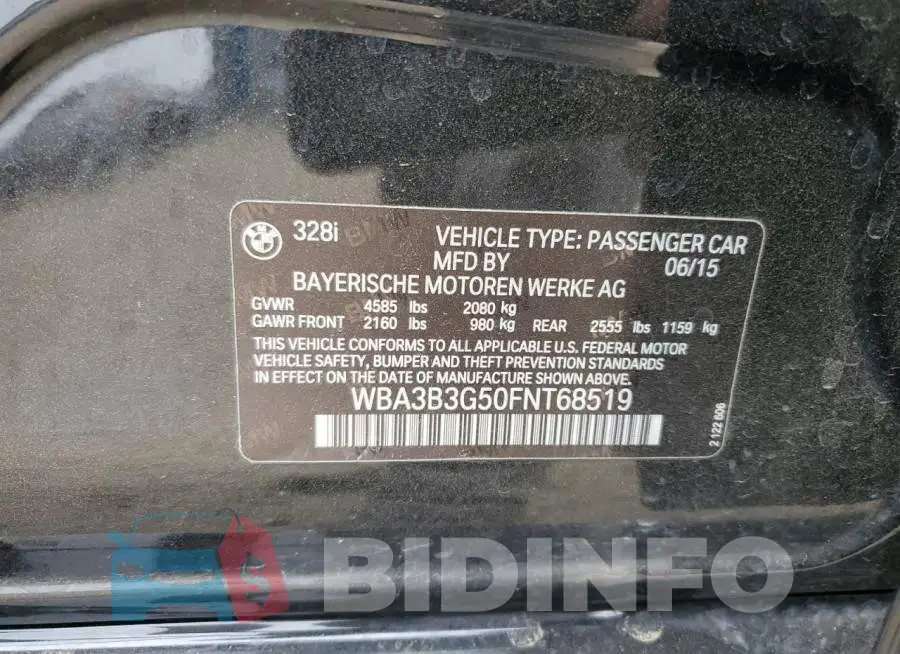 WBA3B3G50FNT68519 Photo# 12