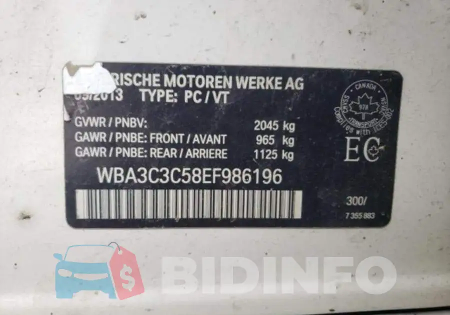 WBA3C3C58EF986196 Photo# 10