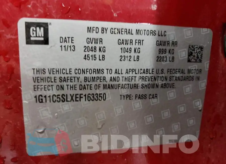 1G11C5SLXEF163350 Photo# 13