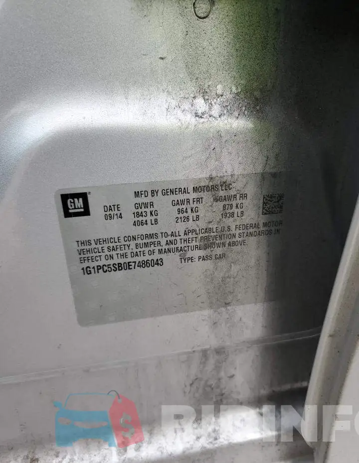1G1PC5SB0E7486043 Photo# 12