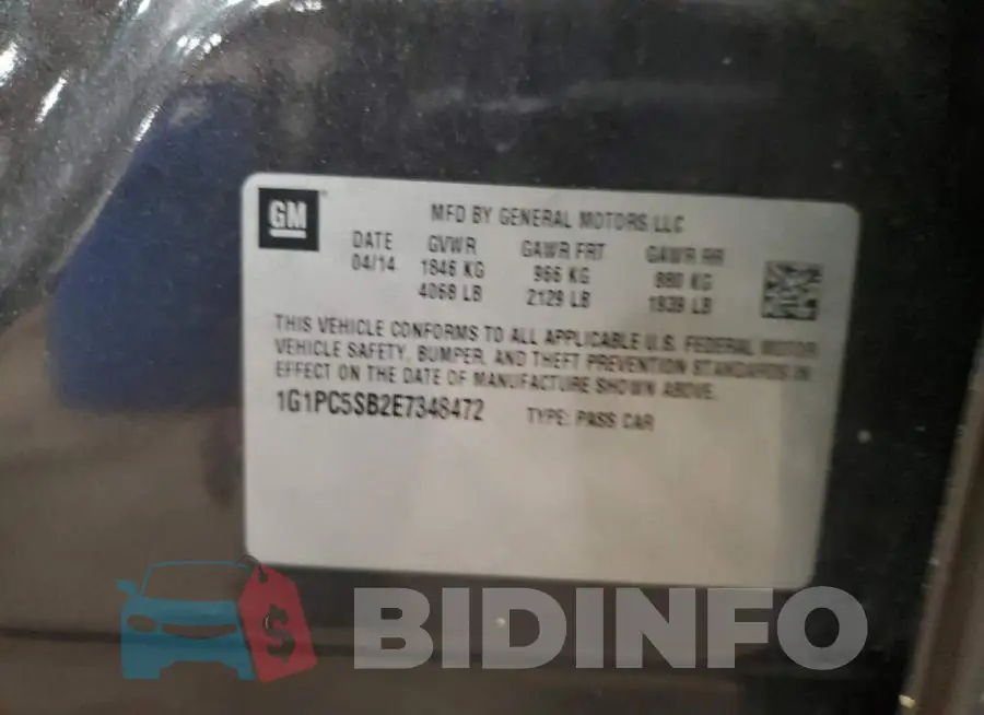 1G1PC5SB2E7348472 Photo# 12
