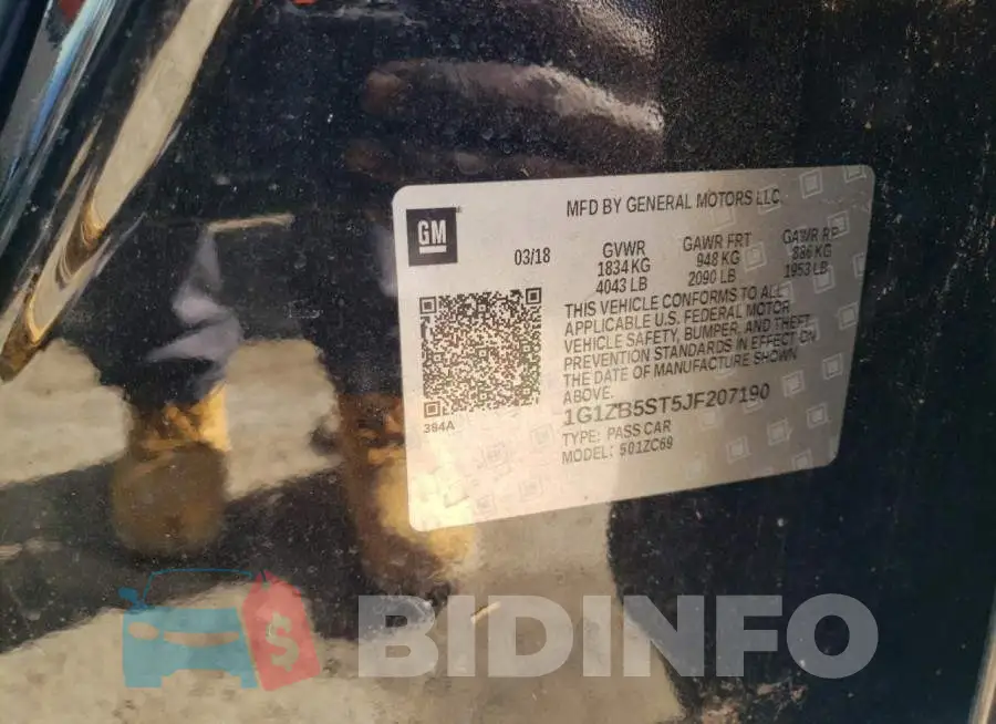1G1ZB5ST5JF207190 Photo# 13