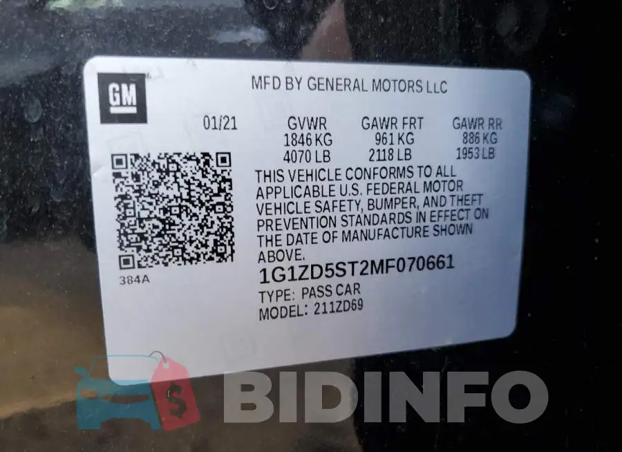 1G1ZD5ST2MF070661 Photo# 12