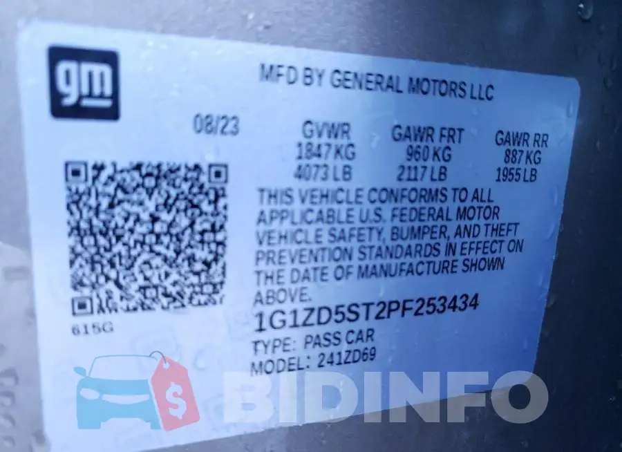 1G1ZD5ST2PF253434 Photo# 12