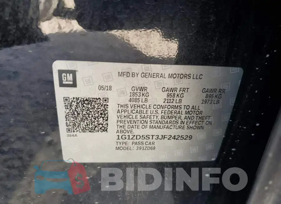 1G1ZD5ST3JF242529 Photo# 13