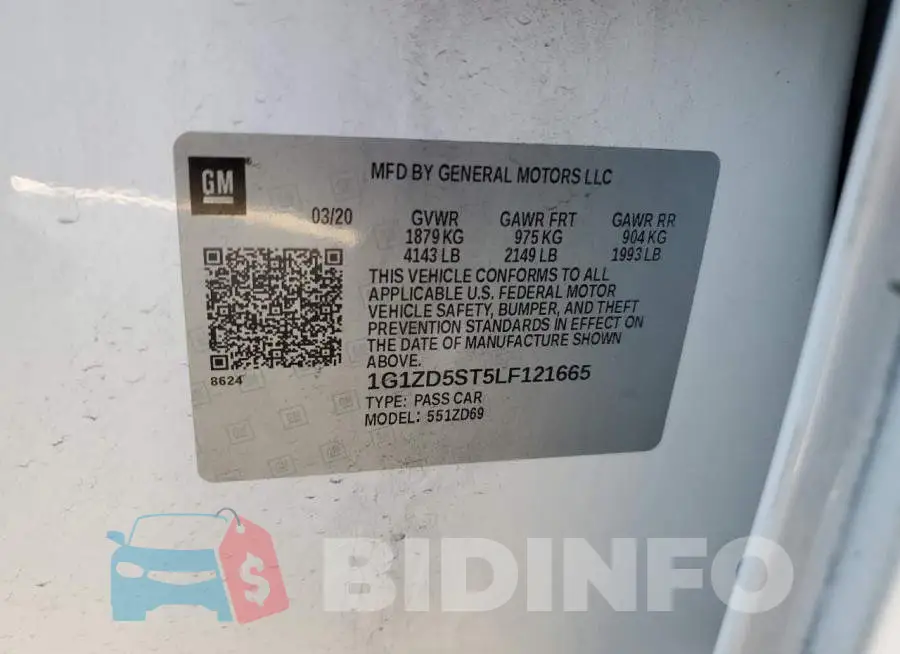 1G1ZD5ST5LF121665 Photo# 13