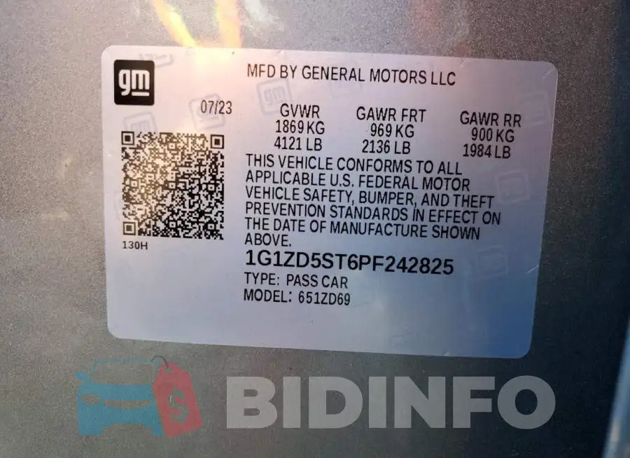 1G1ZD5ST6PF242825 Photo# 12