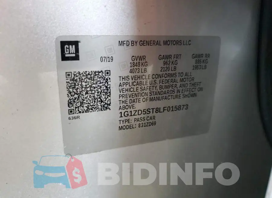 1G1ZD5ST8LF015873 Photo# 12