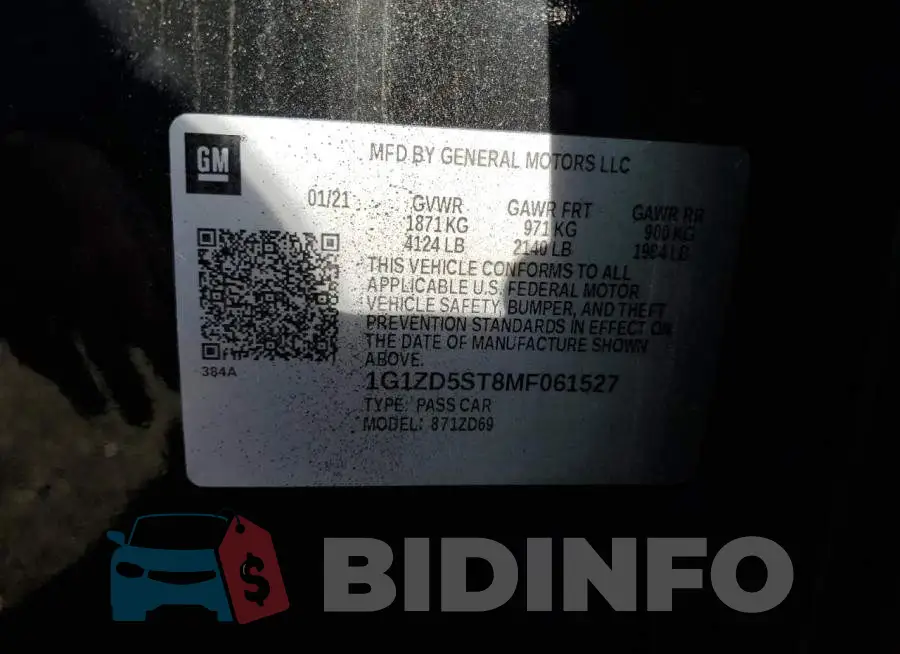 1G1ZD5ST8MF061527 Photo# 12