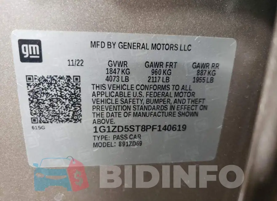 1G1ZD5ST8PF140619 Photo# 12