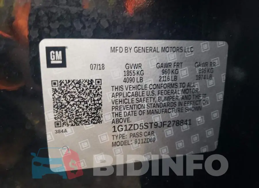 1G1ZD5ST9JF278841 Photo# 12