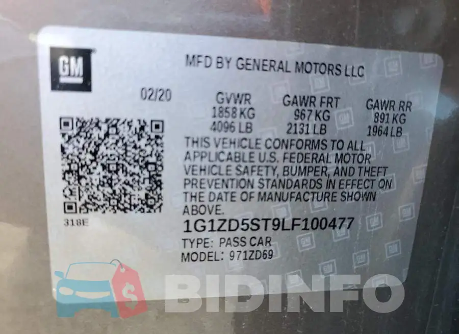 1G1ZD5ST9LF100477 Photo# 12