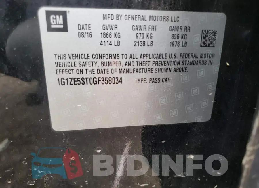1G1ZE5ST0GF358034 Photo# 12