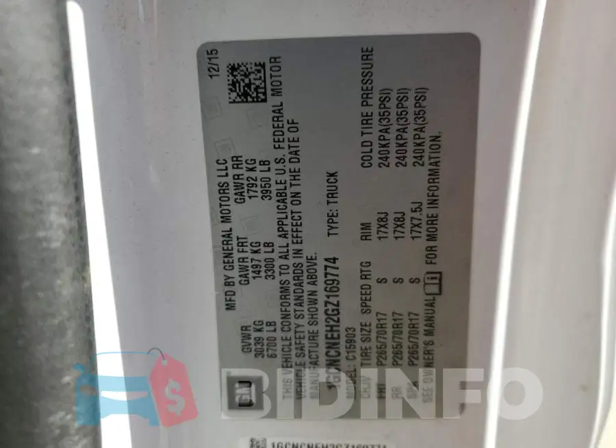 1GCNCNEH2GZ169774 Photo# 12