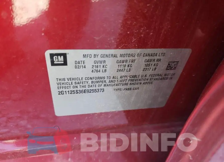 2G1125S36E9255373 Photo# 12