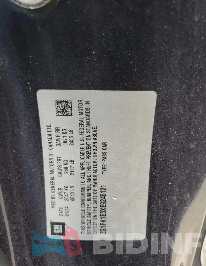 2G1FA1E3XE9245121 Photo# 12
