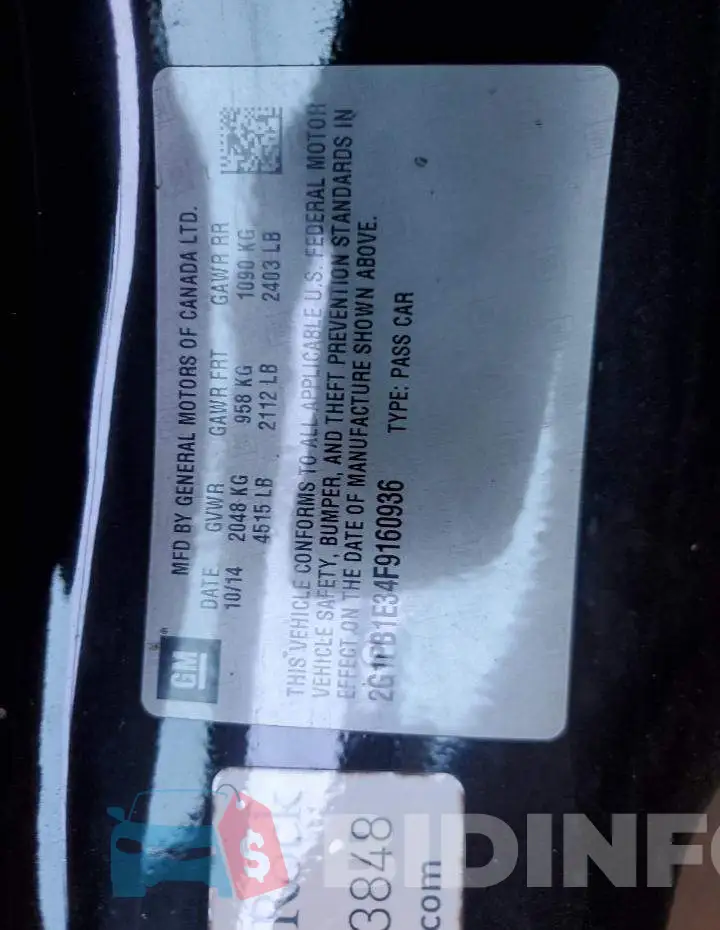 2G1FB1E34F9160936 Photo# 12