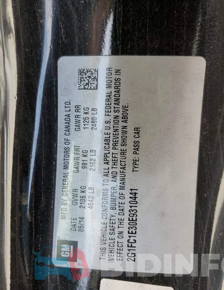 2G1FC1E30E9310441 Photo# 12