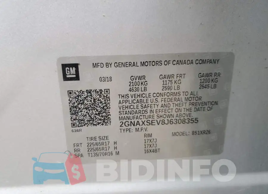 2GNAXSEV8J6308355 Photo# 13