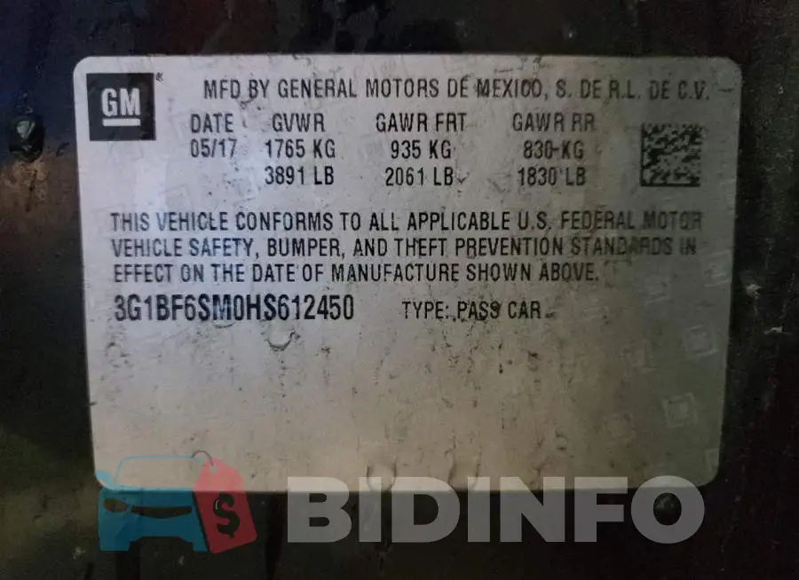 3G1BF6SM0HS612450 Photo# 13