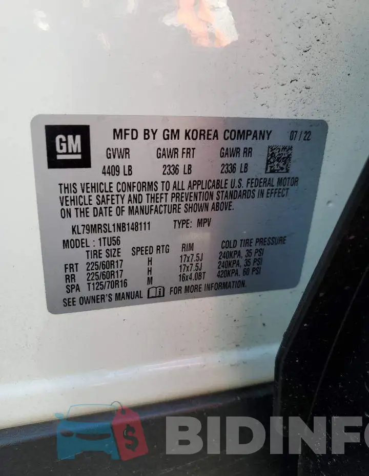 KL79MRSL1NB148111 Photo# 13