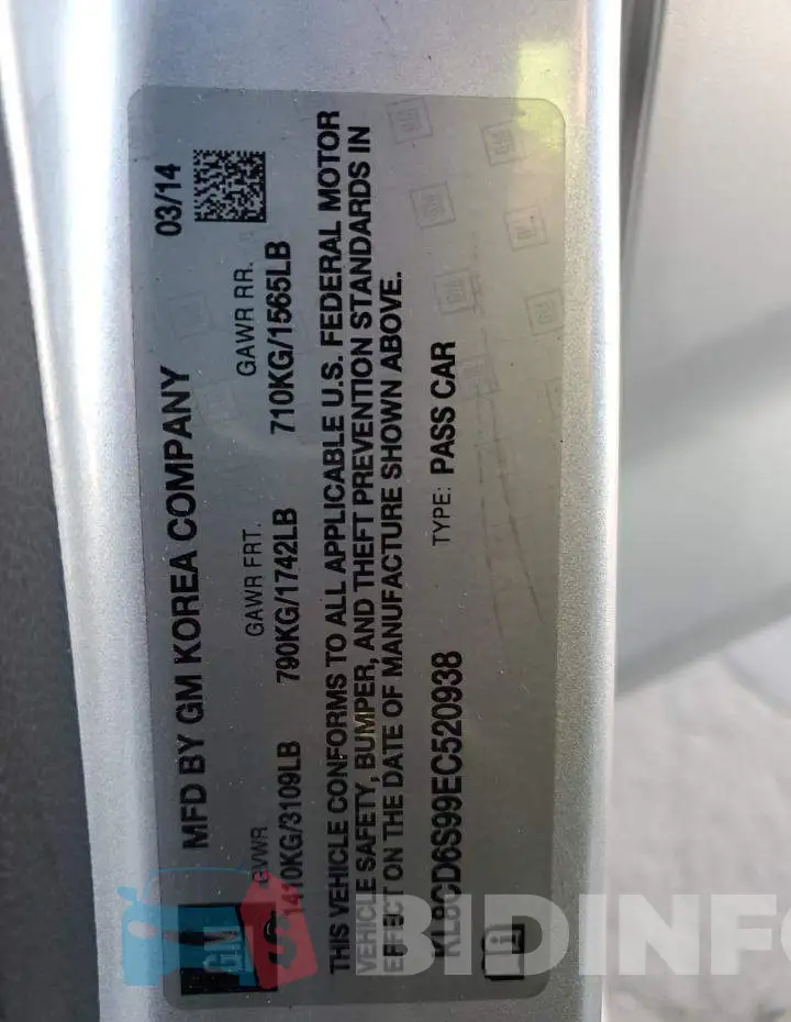 KL8CD6S99EC520938 Photo# 12