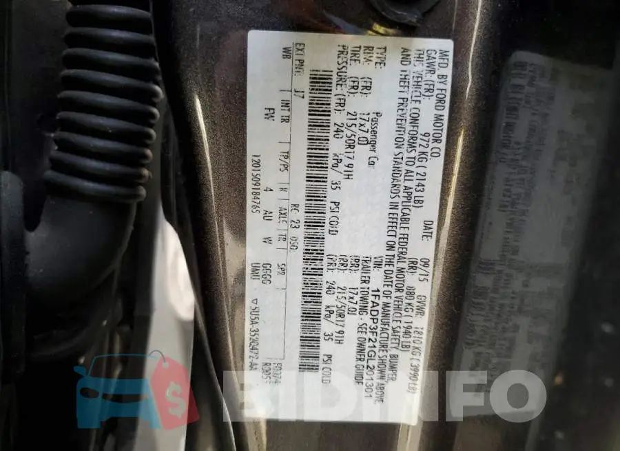 1FADP3F21GL201301 Photo# 12
